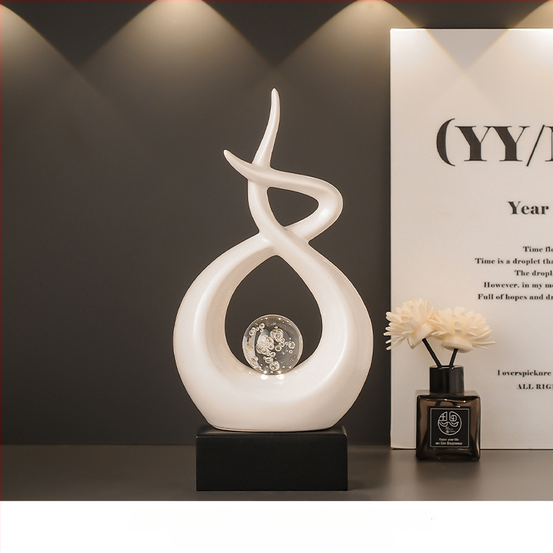 Mevis keraminė dekoratyvinė figūrėlė moderniojo minimalistinio stiliaus