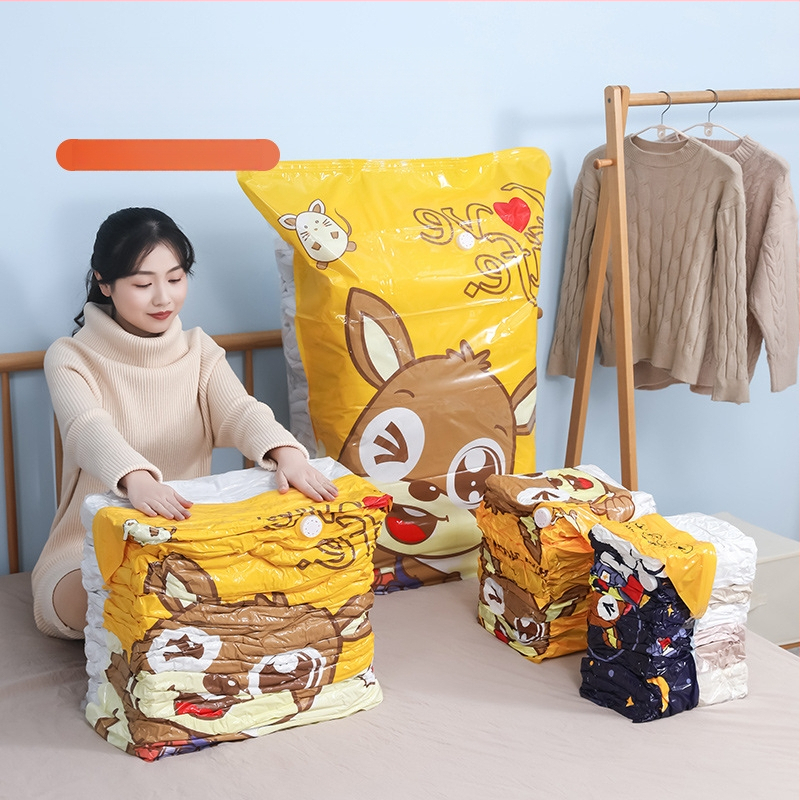 Kangaroo vakuuminė suspaudimo maišelis antklodei laikyti | 3D siurbimo dizainas, PA-PE medžiaga, Modelis: suspaudimo maišelis