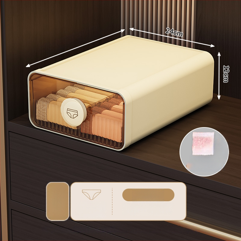 Drabužių laikymo dėžutė su stalčiaus tipu, kviečių pluošto plastikas, 18L, modelis 50303s, nuo kenkėjų