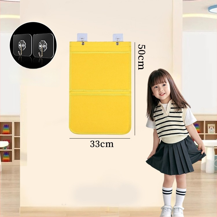 Sieninė laikymo kišenė vaikų meno darbams — modelis 001, prekinis ženklas House of Rabbits, klasikinis kinų stilius.