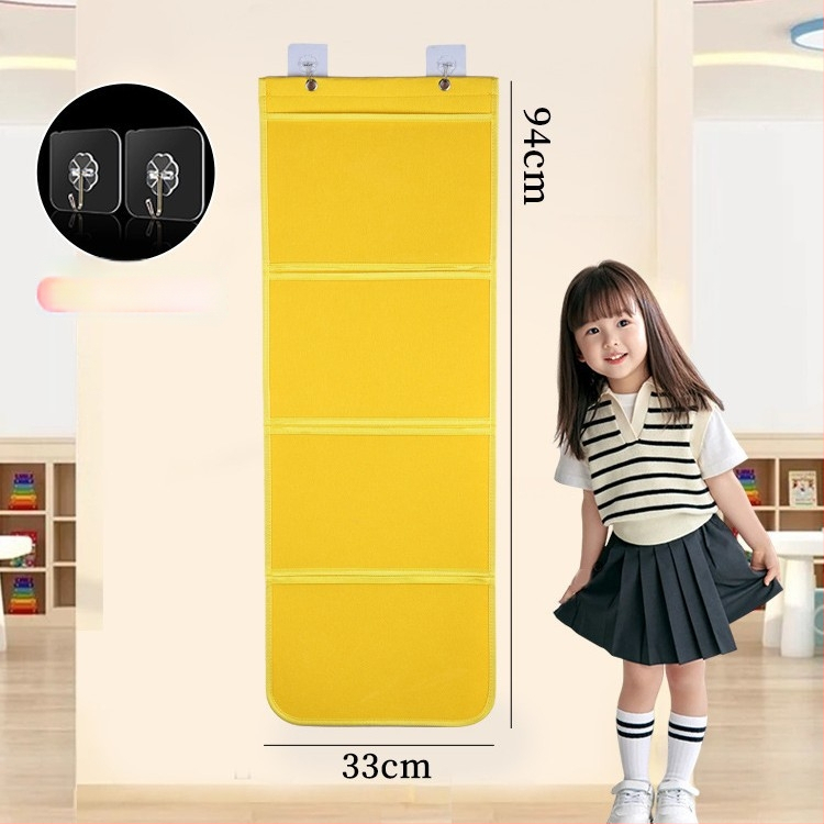 Sieninė laikymo kišenė vaikų meno darbams — modelis 001, prekinis ženklas House of Rabbits, klasikinis kinų stilius.