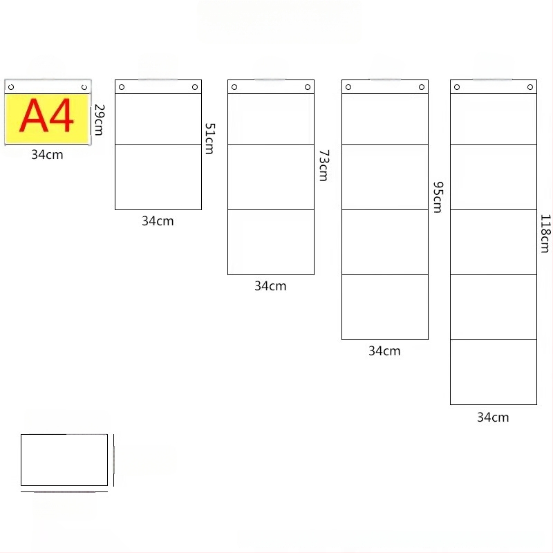 Sieninė laikymo kišenė vaikų meno darbams — modelis 001, prekinis ženklas House of Rabbits, klasikinis kinų stilius.