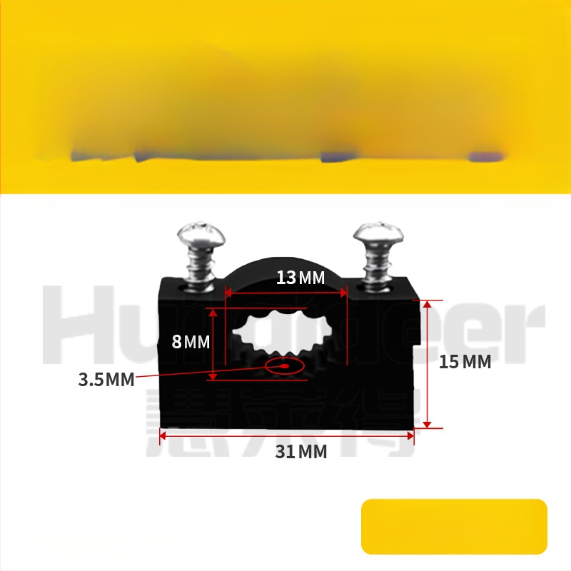 Paks plastikust kaablite kinnitamise klips