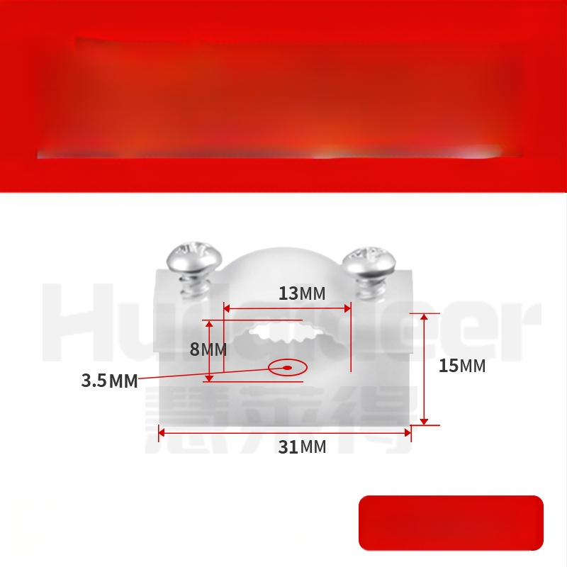 Paks plastikust kaablite kinnitamise klips