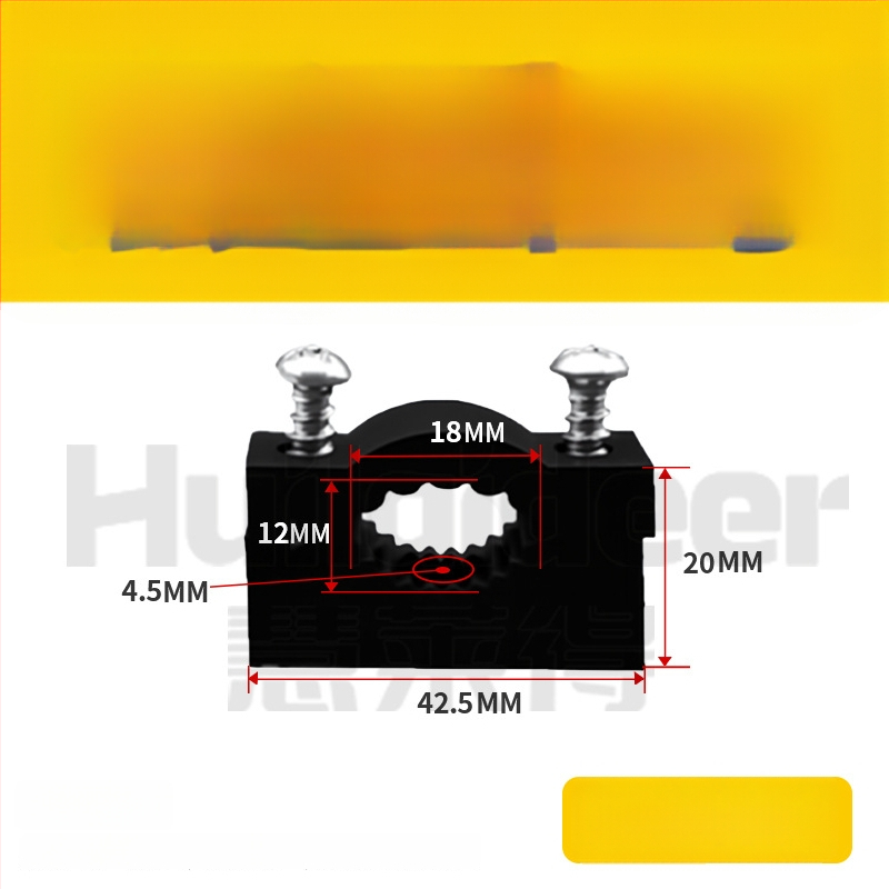 Paks plastikust kaablite kinnitamise klips