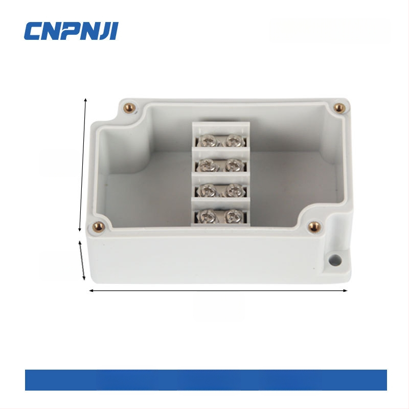 Išorinio atsparaus vandeniui jungčių dėžė su 6P terminalų bloku, kabelių sandarikliais ir ABS plastiko korpusu