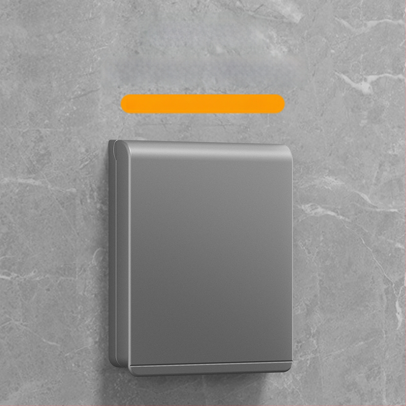 86 tipo plonas atsparus vandeniui vonios kambario jungiklių ir kištukinių lizdų gaubtas, klijuojamas montavimas, PC korpusas (Ouben)