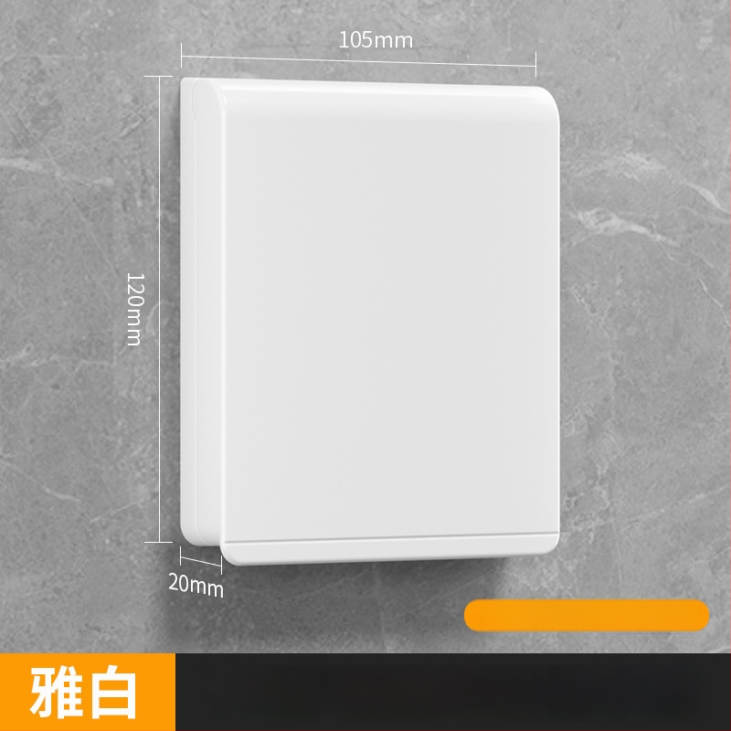 86 tipo plonas atsparus vandeniui vonios kambario jungiklių ir kištukinių lizdų gaubtas, klijuojamas montavimas, PC korpusas (Ouben)