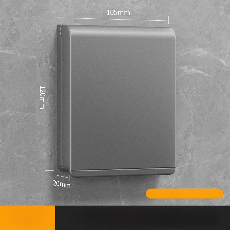 86 tipo plonas atsparus vandeniui vonios kambario jungiklių ir kištukinių lizdų gaubtas, klijuojamas montavimas, PC korpusas (Ouben)