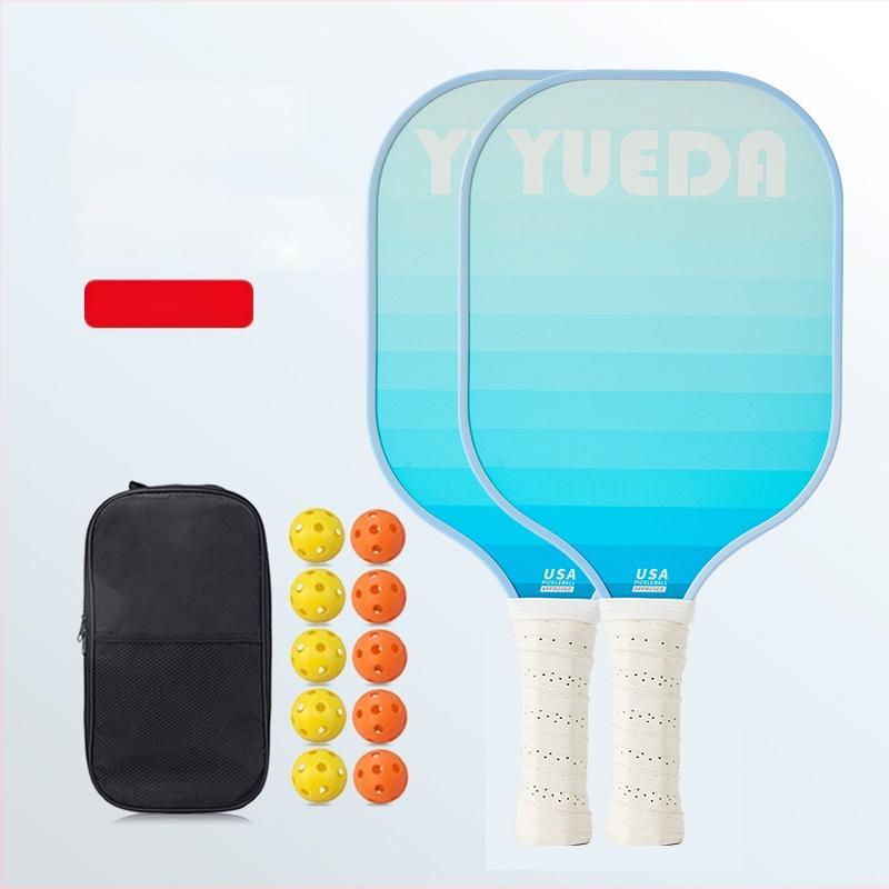 Pickleballi rekete komplekt – klaaskiust, 11 mm paksus, kaal 230–250 g, bränd Enjoy Sports