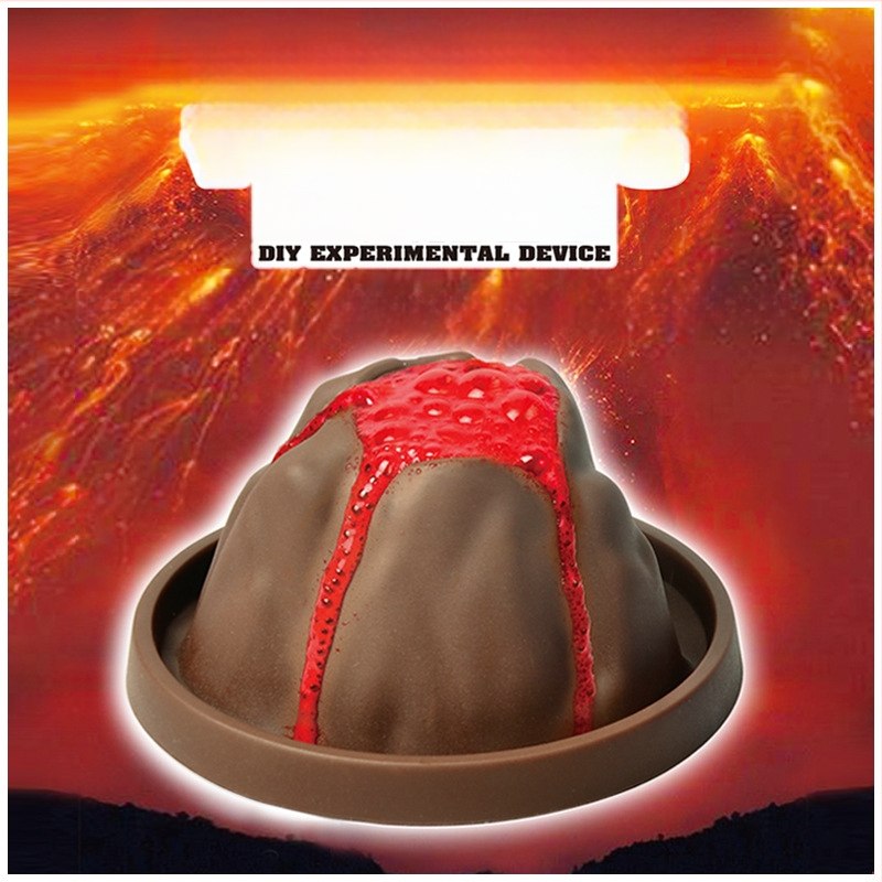 Vulkaanipurske DIY-teaduskatsese komplekt — plastmassist mänguasi 7–14-aastastele, bränd Like a Fish, sisaldab kostüümi ja kartongkarpi