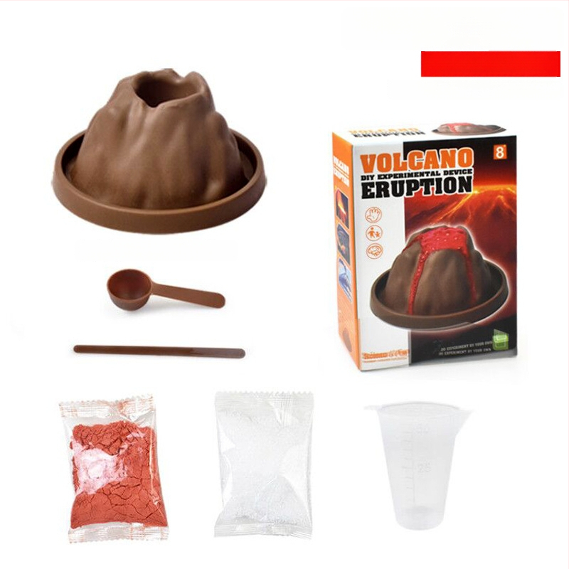 Vulkaanipurske DIY-teaduskatsese komplekt — plastmassist mänguasi 7–14-aastastele, bränd Like a Fish, sisaldab kostüümi ja kartongkarpi