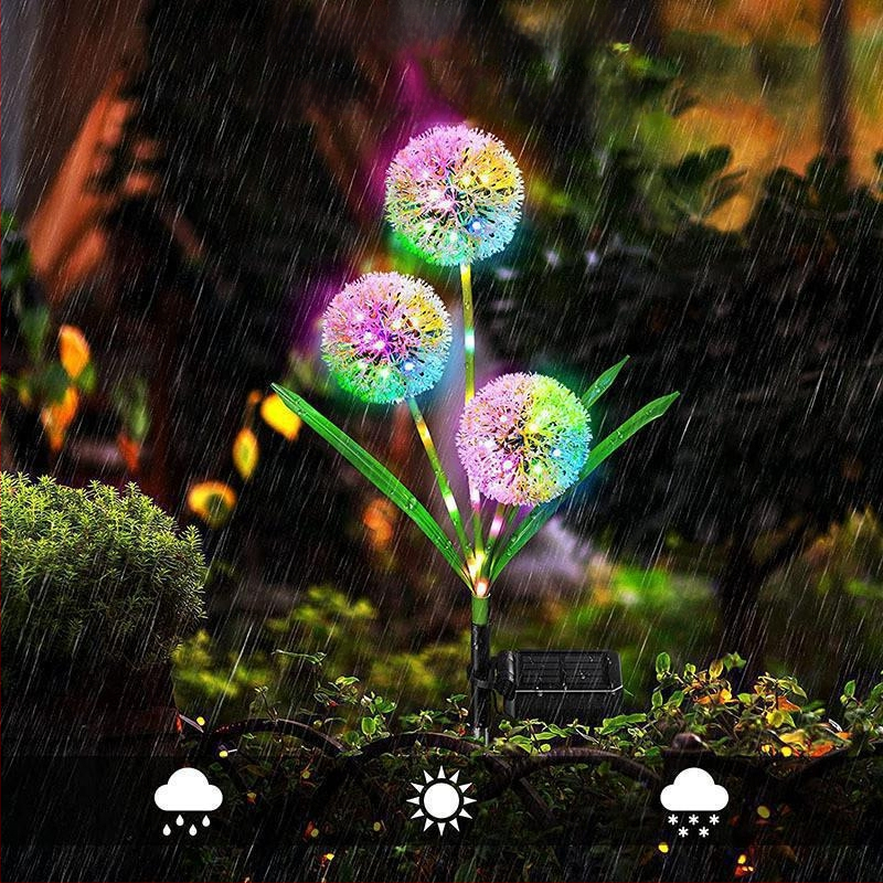 Saulės energijos LED sodo lemputė su žalio svogūno forma dizainu, IP65 atsparus vandeniui, nuotolinio valdymo, lauko kraštovaizdžio apšvietimas