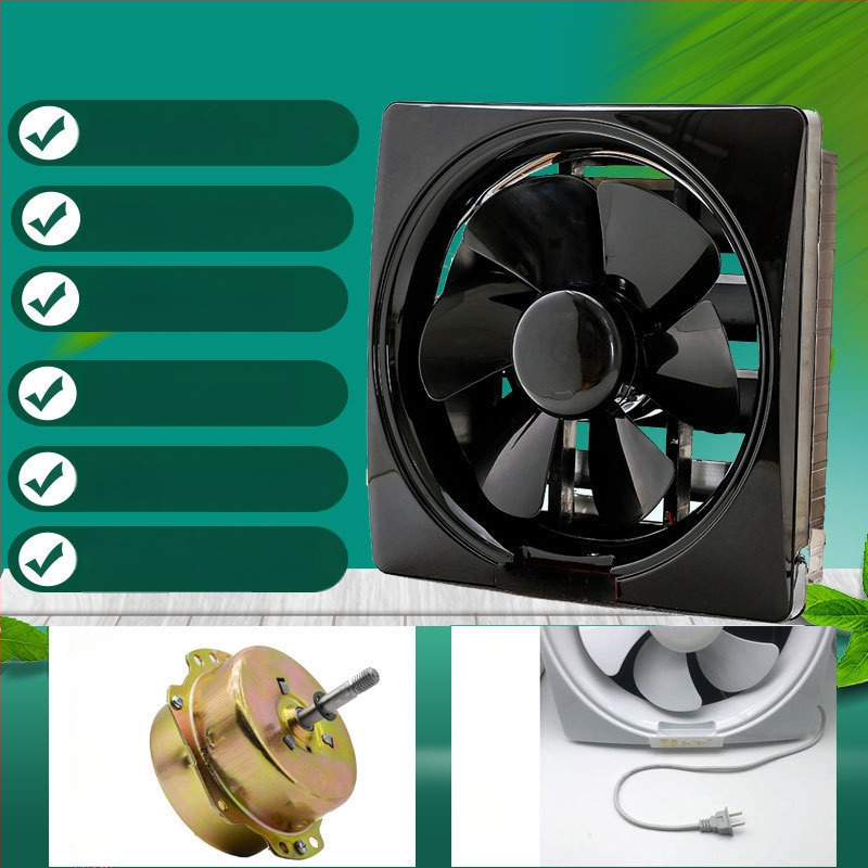 Langų tipo ištraukiamasis ventiliatorius virtuvei ir voniai, 1000W, 220V, 50Hz, pakabinamas montavimas