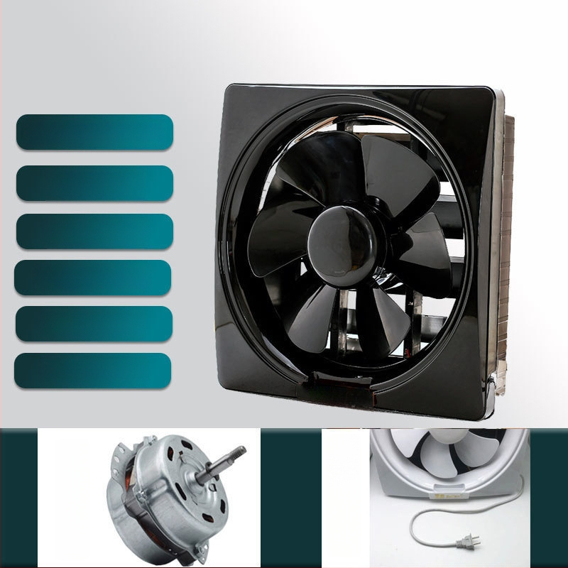 Langų tipo ištraukiamasis ventiliatorius virtuvei ir voniai, 1000W, 220V, 50Hz, pakabinamas montavimas