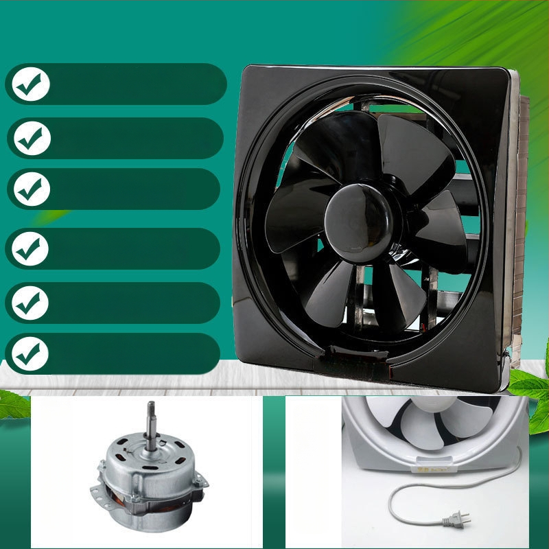 Langų tipo ištraukiamasis ventiliatorius virtuvei ir voniai, 1000W, 220V, 50Hz, pakabinamas montavimas