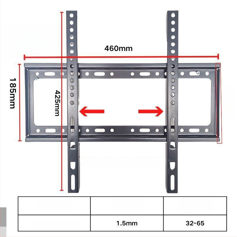 Integruotas televizoriaus sieninis laikiklis, universalus suderinamumas, modelis 3265, apkrovos talpa 5-10 kg