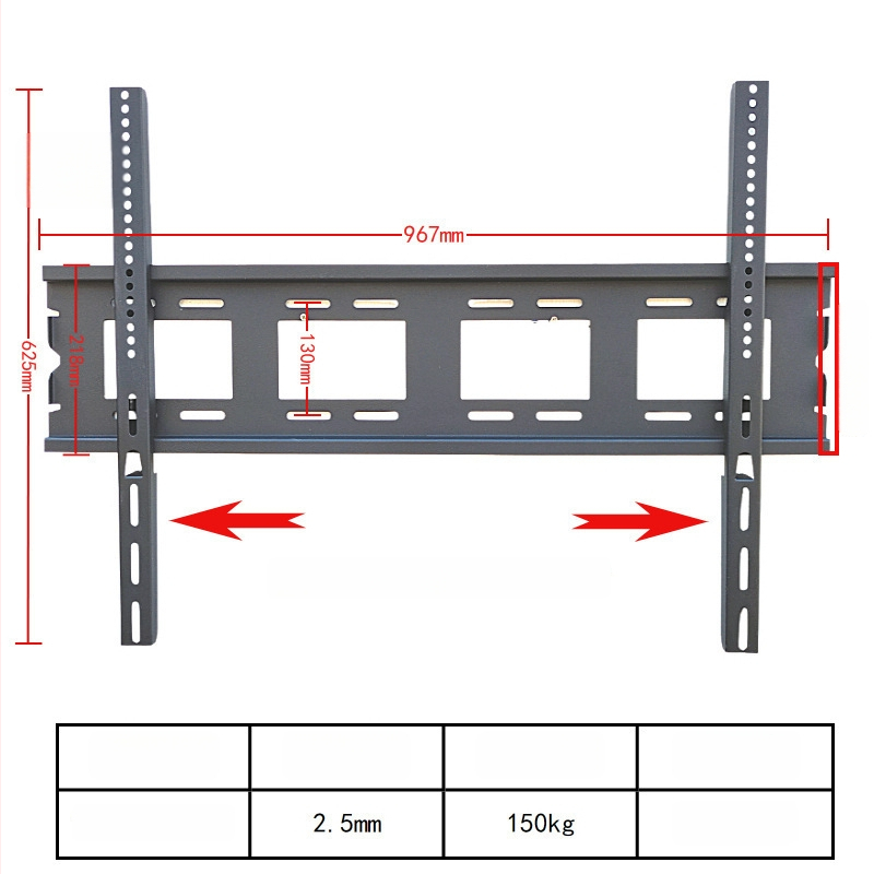Integruotas televizoriaus sieninis laikiklis, universalus suderinamumas, modelis 3265, apkrovos talpa 5-10 kg