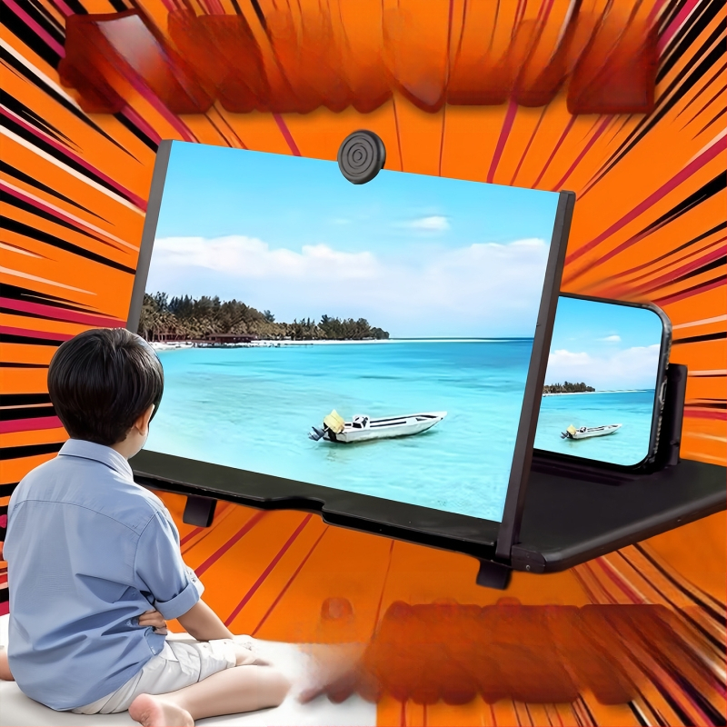 Universali telefonų ir planšetinių įrenginių ekrano didinimo laikiklis – akių apsauga, HD, radiacijos apsauga