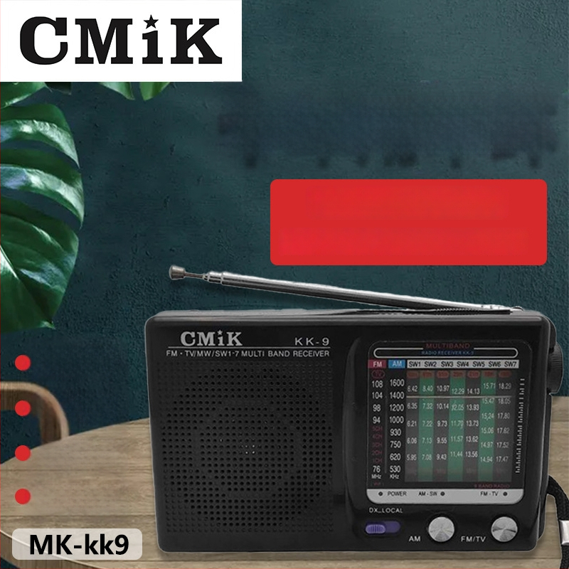 Nešiojamas radijas senjorams su įmontuotu garsiakalbiu, rankinis reguliavimas, mono garsas, MP3 palaikymas, baterijos talpa mažiau kaip 1000 mAh