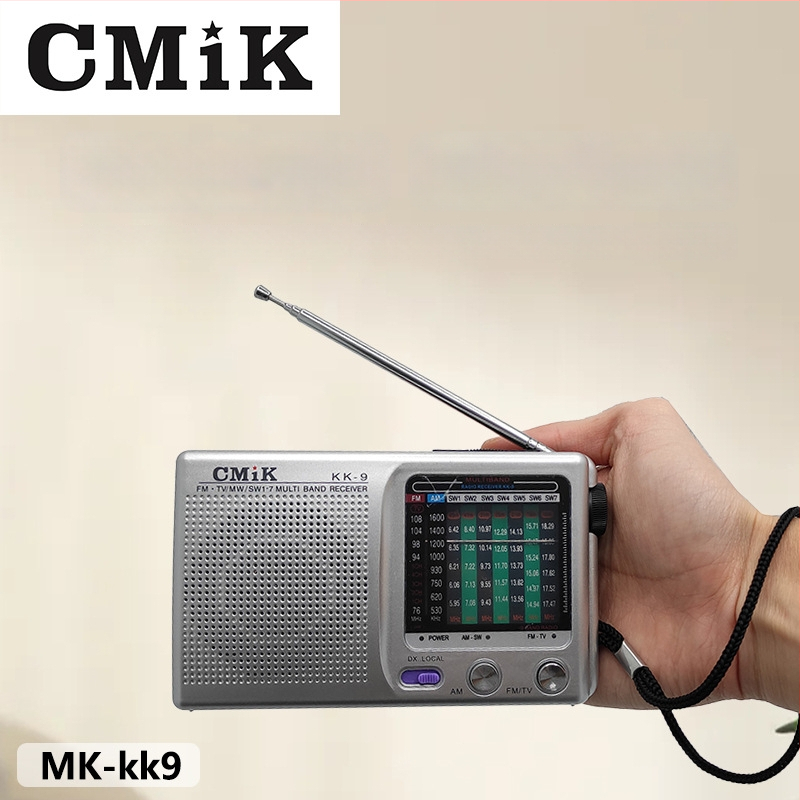 Nešiojamas radijas senjorams su įmontuotu garsiakalbiu, rankinis reguliavimas, mono garsas, MP3 palaikymas, baterijos talpa mažiau kaip 1000 mAh