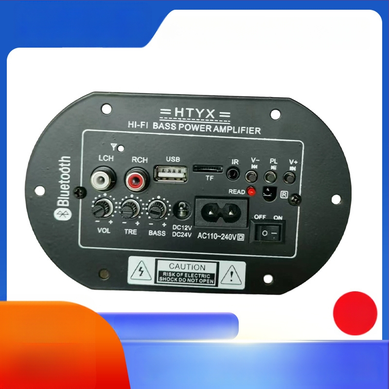 Bluetooth stiprintuvo plokštė subwoofer'iui – 25W, 12/24/220V, namų ir automobilių naudojimui