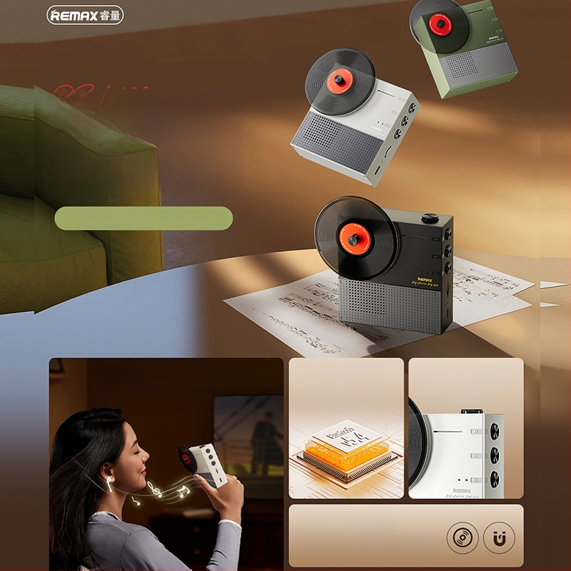 Retro Bluetooth stalinis garsiakalbis su įmontuota 1000–1200mAh baterija, 5W išvestis, dažnių atsakas 30Hz–15kHz, veiksmo diapazonas 10 m