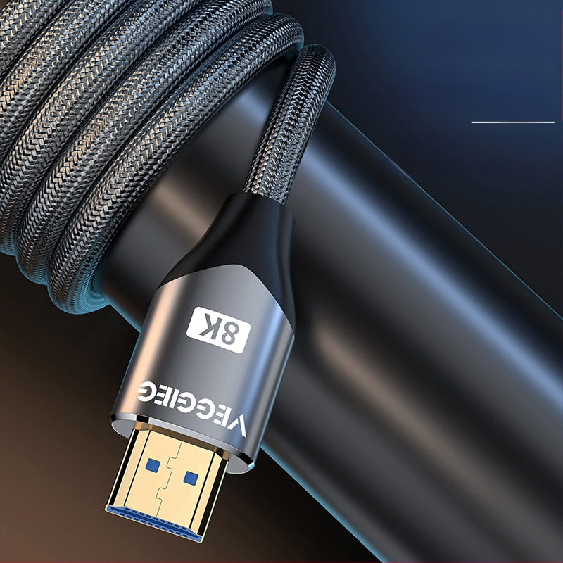 HDMI 2.1 kabelis • HDMI8K sąsaja • Be deguonies varis • Auksu dengti kontaktai • Ilgis 1-5 m