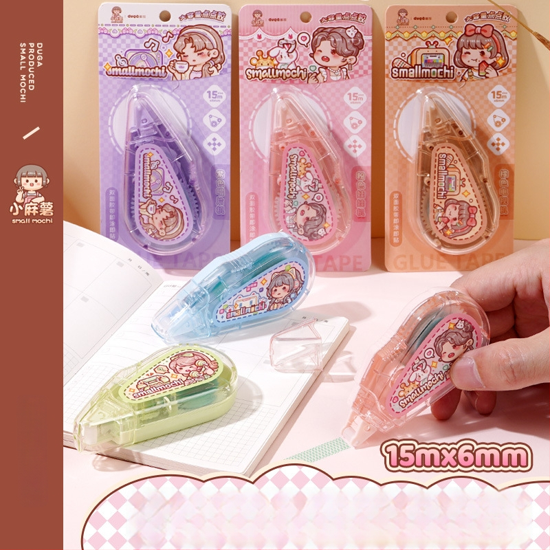 Small Potato taškinis klijuojamasis rašiklis dienoraščiui, didelė talpa, aukšta klampumas, be žymių, plastikas, animacinis stilius