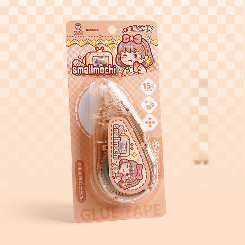 Small Potato taškinis klijuojamasis rašiklis dienoraščiui, didelė talpa, aukšta klampumas, be žymių, plastikas, animacinis stilius