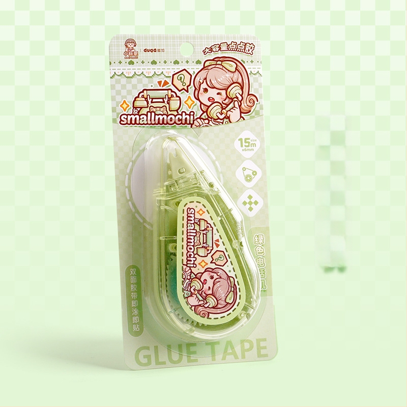 Small Potato taškinis klijuojamasis rašiklis dienoraščiui, didelė talpa, aukšta klampumas, be žymių, plastikas, animacinis stilius