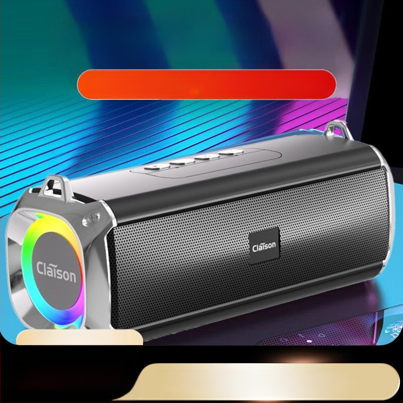 Bluetooth stereo garsiakalbis su dviems draiveriais, galingas bosas; 10W galia, Bluetooth 5.3, 1000-1200mAh baterija, IPX3 atsparumas vandeniui, dažnio diapazonas 100Hz-20kHz