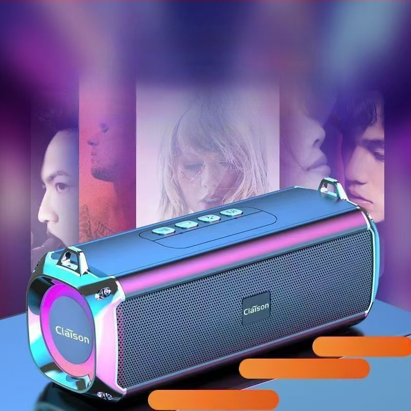 Bluetooth stereo garsiakalbis su dviems draiveriais, galingas bosas; 10W galia, Bluetooth 5.3, 1000-1200mAh baterija, IPX3 atsparumas vandeniui, dažnio diapazonas 100Hz-20kHz