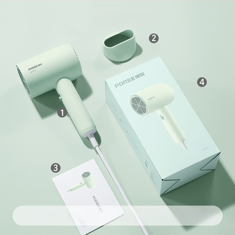 Borui plaukų džiovintuvas PH1627/PH1628, 1800W, bešepetėlinis DC variklis, 220V, ABS korpusas