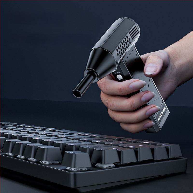 Automobilio ventiliatorius su bešepetėlių motoru, nešiojamas, didelio greičio turbina, 160W, modelis ST-8113, viskas viename pūtimui ir siurbimui dulkom