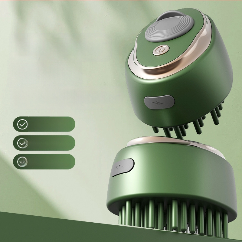 Mini skystų vadovas galvos odai su kamuoliuko aplikatoriumi ir vibraciniu masažu - LN-665, 35–40 g, universalus naudojimas, ramina galvos odą