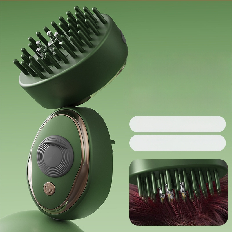 Mini skystų vadovas galvos odai su kamuoliuko aplikatoriumi ir vibraciniu masažu - LN-665, 35–40 g, universalus naudojimas, ramina galvos odą