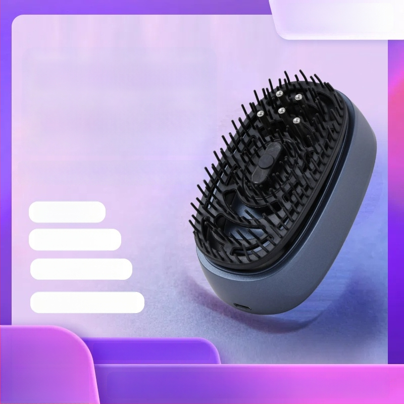 Galvos odos masažinė šukos su eteriniaisiais aliejais – plaukų priežiūra, galvos odos raminimas, maitinimas, daugiafunkcinė, 300 g