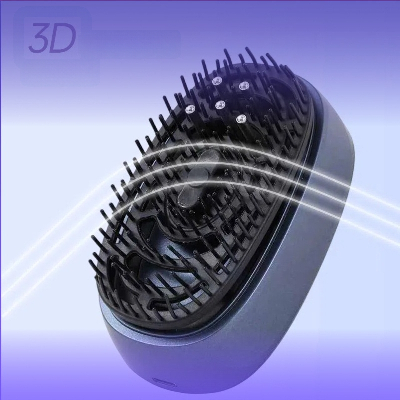 Galvos odos masažinė šukos su eteriniaisiais aliejais – plaukų priežiūra, galvos odos raminimas, maitinimas, daugiafunkcinė, 300 g