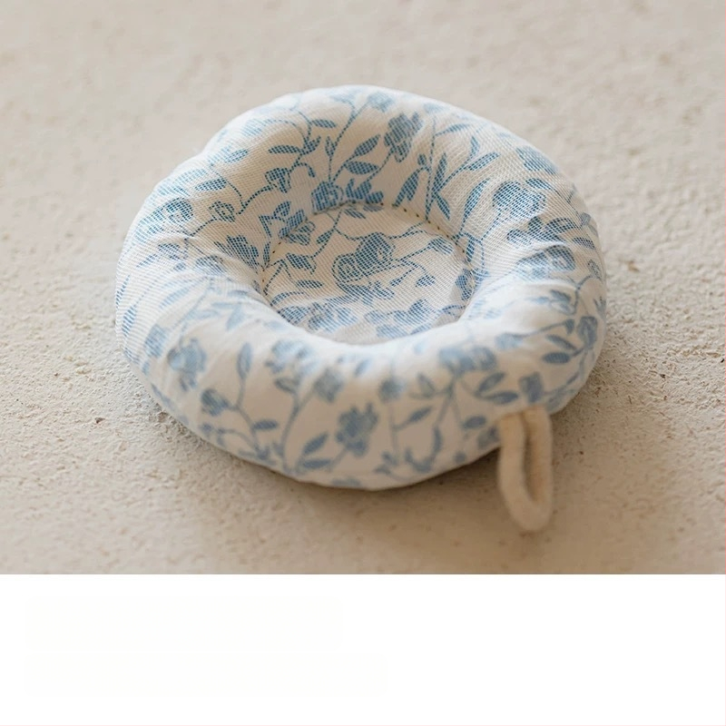 Japonijos stiliaus arbatinuko kilimėlis iš medvilnės-lino audinio, storas apsaugos nuo nudegimų sluoksnis, apskrito puodelio padėkliukas ir pieno padėklas, rankų darbas