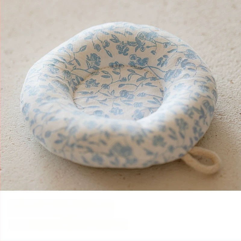 Japonijos stiliaus arbatinuko kilimėlis iš medvilnės-lino audinio, storas apsaugos nuo nudegimų sluoksnis, apskrito puodelio padėkliukas ir pieno padėklas, rankų darbas