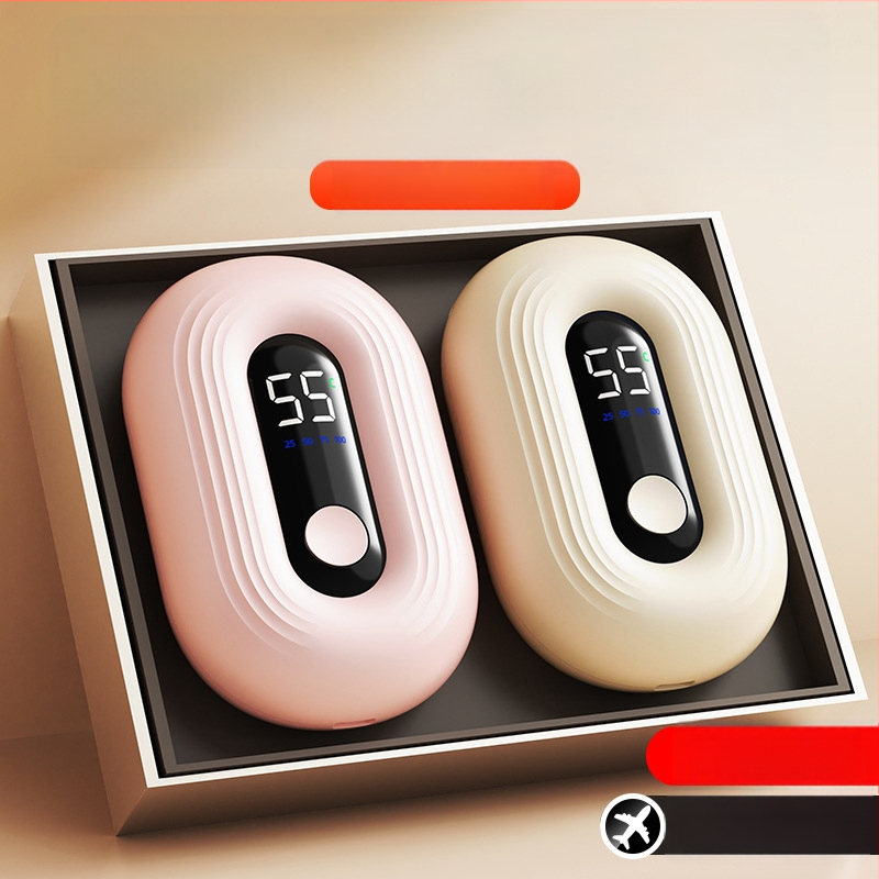 USB įkraunamas rankų šildytuvas, modelis N12, 5V 3W, aliuminio plokštės šilumos sklaida, įmontuota 1000–1200 mAh baterija