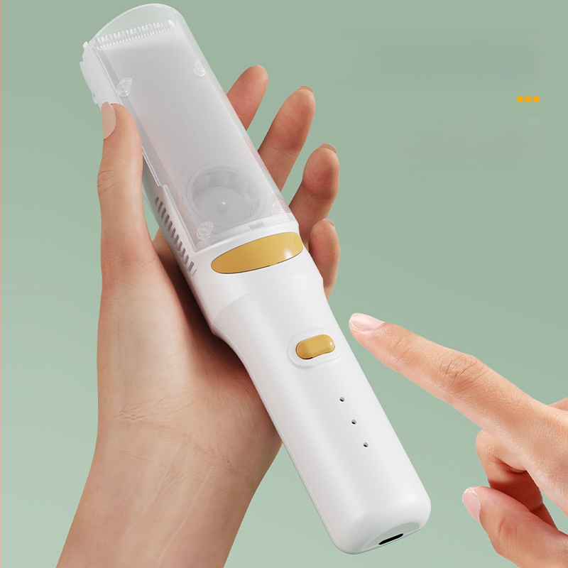 Kūdikių plaukų kirpimo mašinėlė – ultra lengva, tyliai veikianti su automatiškai siurbiamais plaukais; įkraunama, 5W, atspari vandeniui; prekinis ženklas Create rhyme