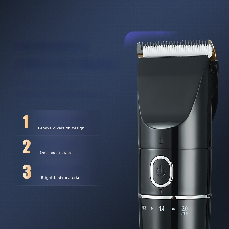 Bērnu matu griezējs, ārkārtīgi kluss, ar iekšējo akumulatoru, keramikas asmens, darbības laiks 1–3 stundas, uzlādējošs