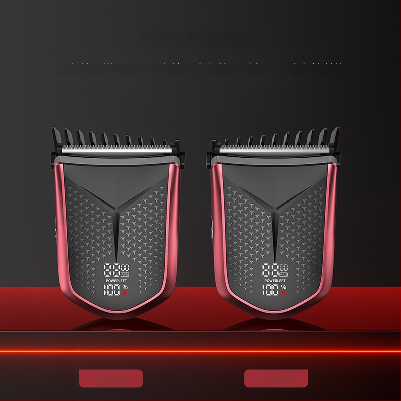 Elektriskais matu griezējs ar pilnu ķermeņa mazgāšanu un LCD displeju, uzlādējams, ar berzes motoru, nerūsējošā tērauda asmeņi (Iekšējā akumulatora jauda 500–800 mAh – Darbības laiks 1–3 h – Troksnis 46–70 dB – Ūdensizturīgs)