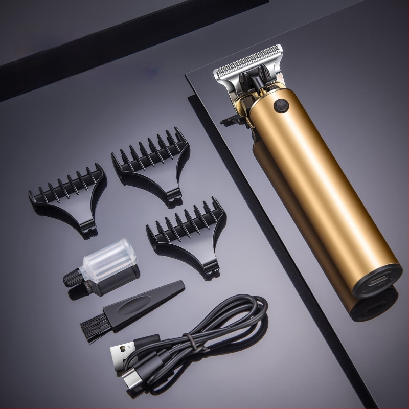Plaukų kirpimo rinkinys - įkraunamas, su šepetėlių varikliu, nerūdijanio plieno peiliai, atsparus vandeniui, integruota baterija 1200–2000mAh