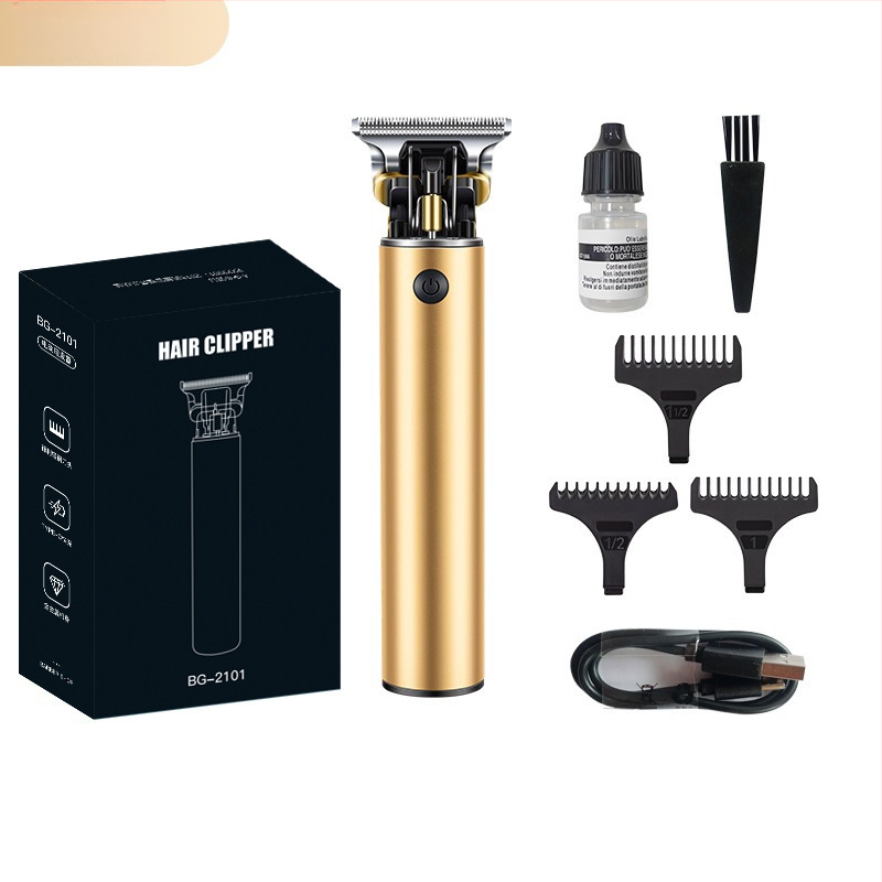 Plaukų kirpimo rinkinys - įkraunamas, su šepetėlių varikliu, nerūdijanio plieno peiliai, atsparus vandeniui, integruota baterija 1200–2000mAh