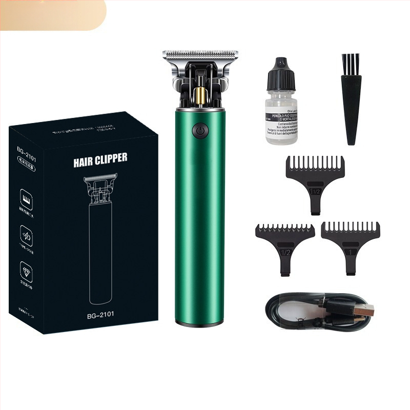 Plaukų kirpimo rinkinys - įkraunamas, su šepetėlių varikliu, nerūdijanio plieno peiliai, atsparus vandeniui, integruota baterija 1200–2000mAh