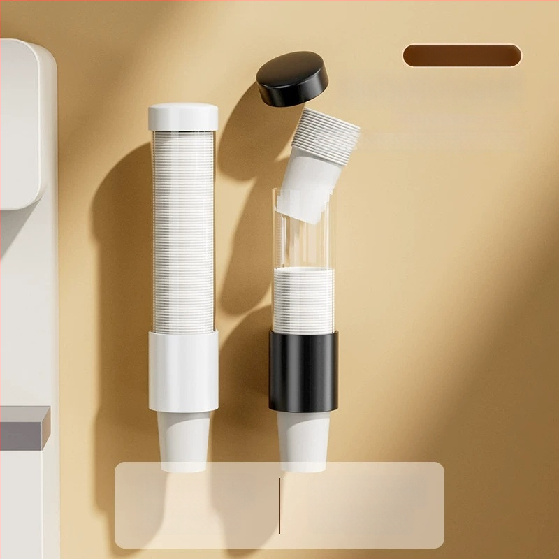 Seinasse kinnitatav papīra kausu hoidik, PP-materjalist, suur maht, tolmu- ja niiskuskindel, kausude hoiukast