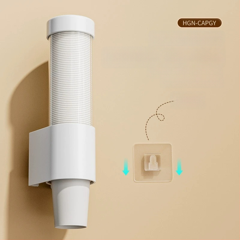 Seinasse kinnitatav papīra kausu hoidik, PP-materjalist, suur maht, tolmu- ja niiskuskindel, kausude hoiukast